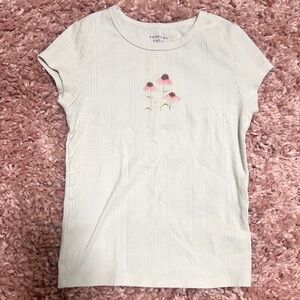 American Eagle Outfitters Tee with Pink Floral Graphic